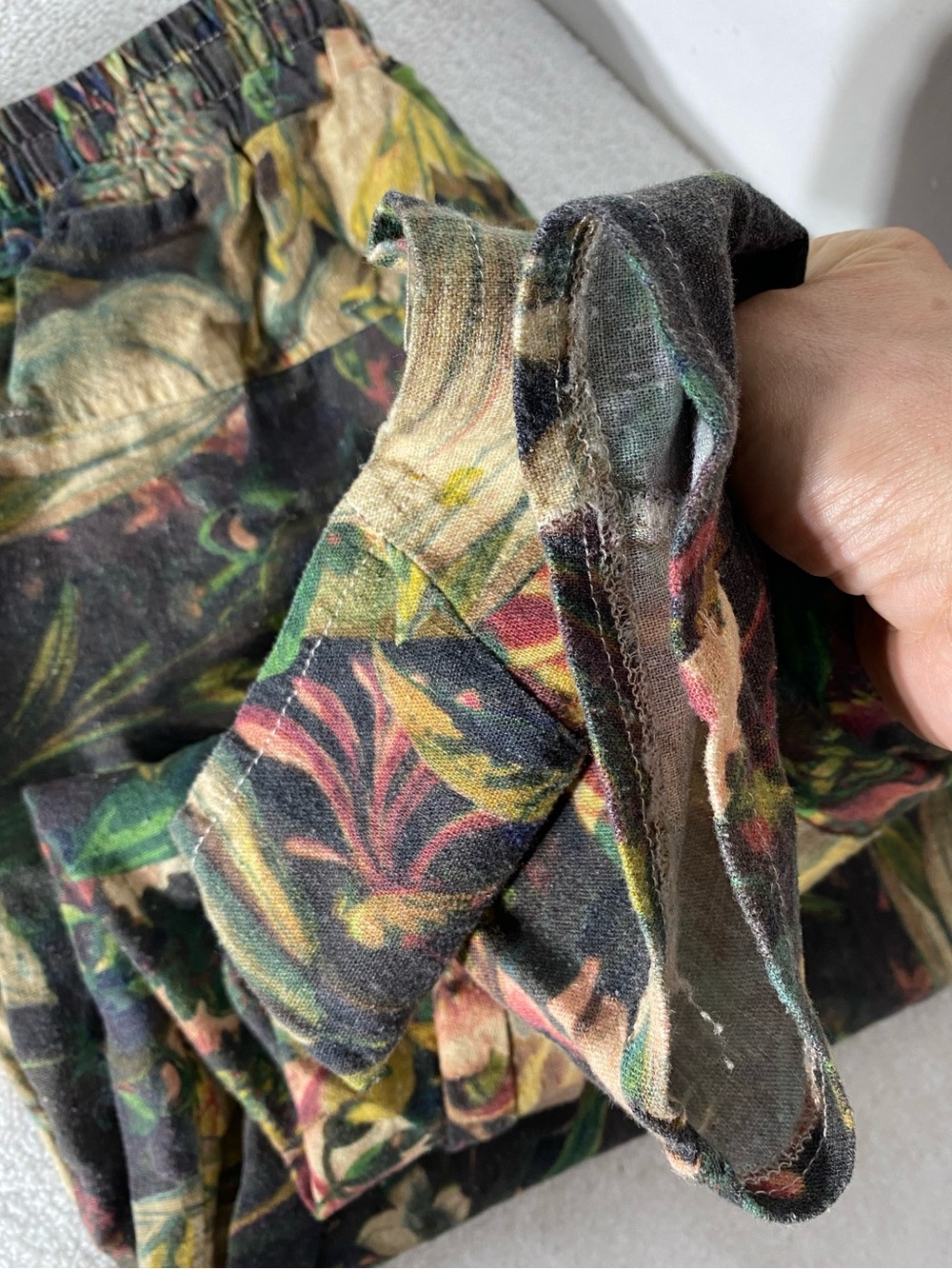 Market of Stars Courage Dear Heart Artist Pant Linen Botanical Sacred Heart L - Picture 8 of 16
